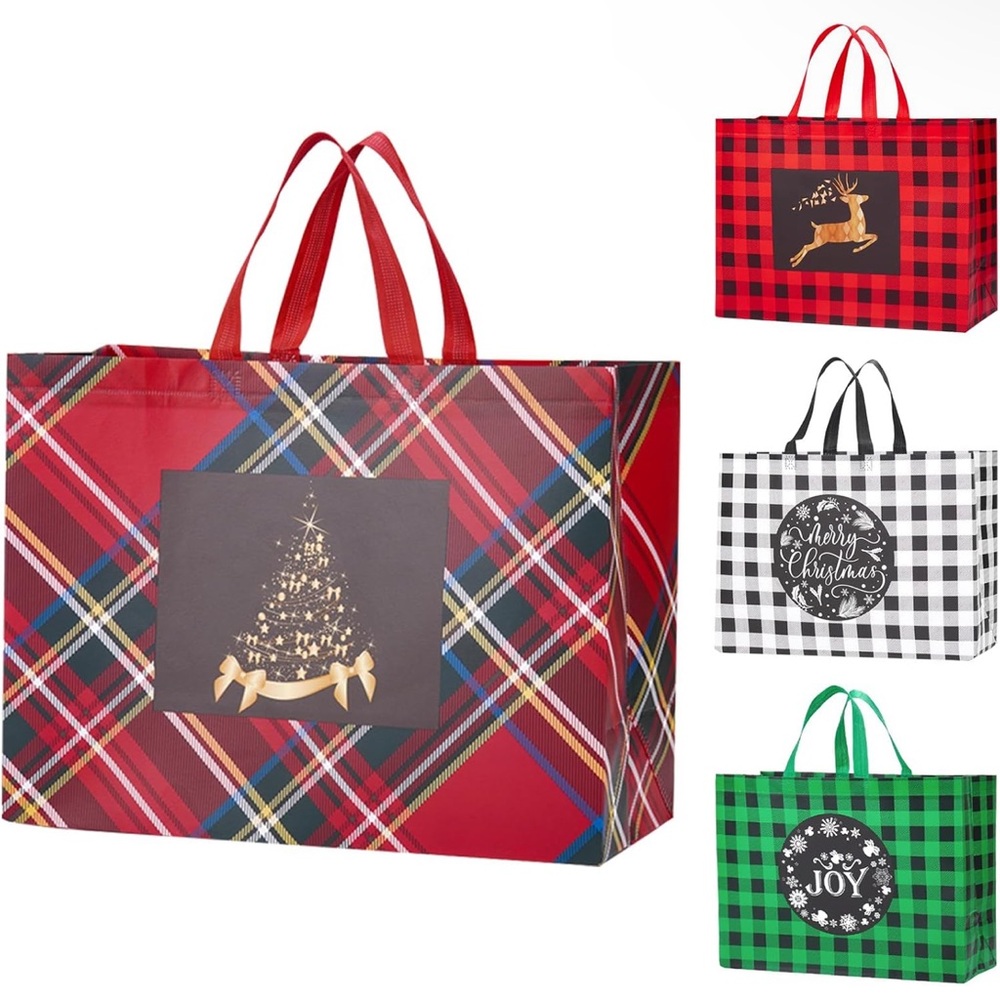 TWO XL REUSABLE GIFT BAG W/ TISSUE PAPER - Random Picks